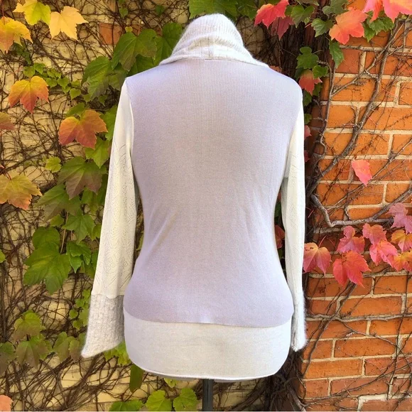 Elegant Women's Sweater with Cowl Neck - Picture 3 of 8